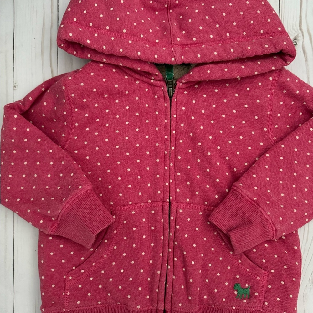 Mini Boden Sherpa Lined Zip Up